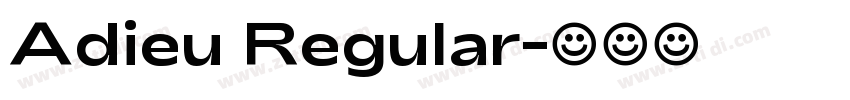 Adieu Regular字体转换